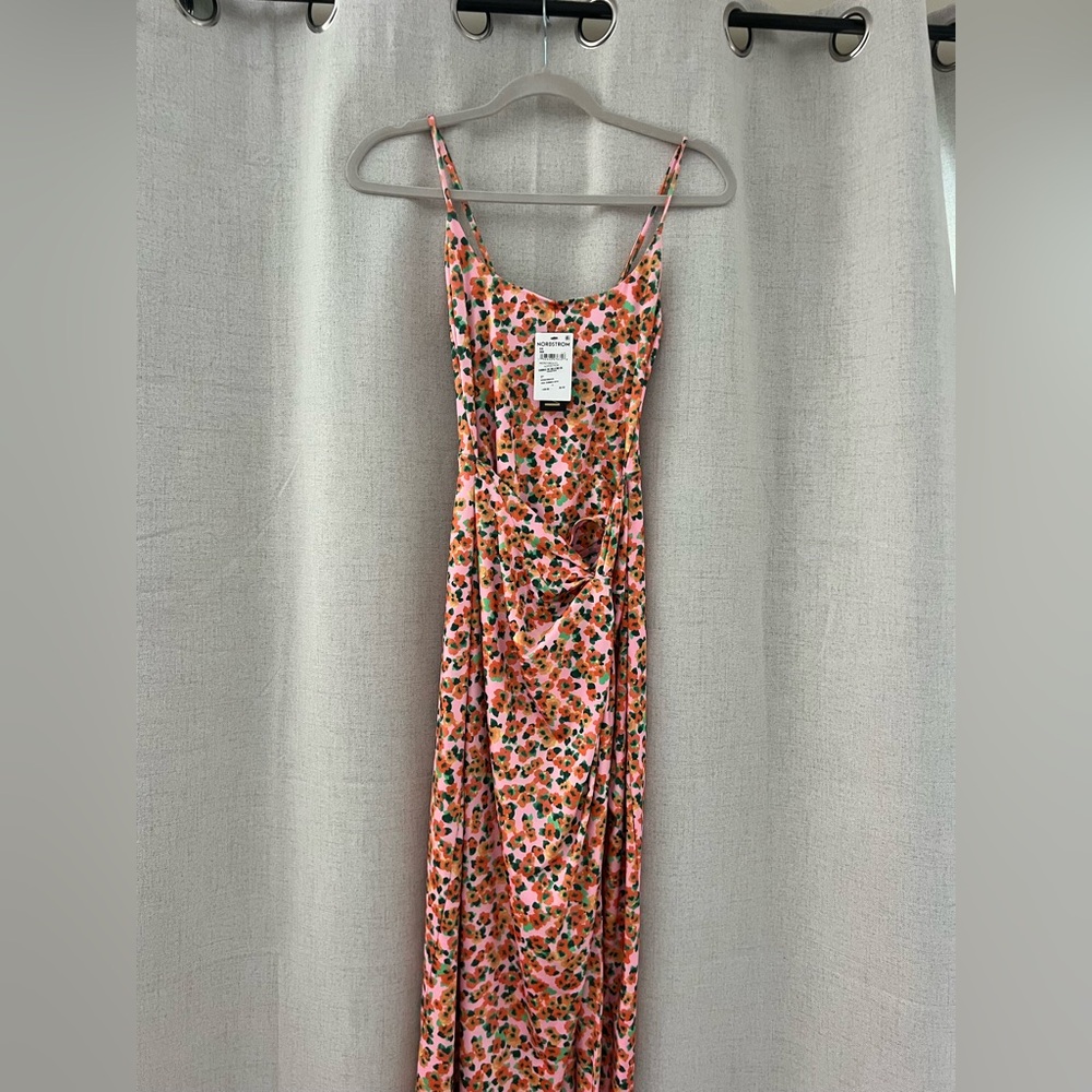 Floral Pink Maxi Dress